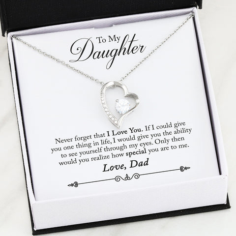 Dad To Daughter Necklace