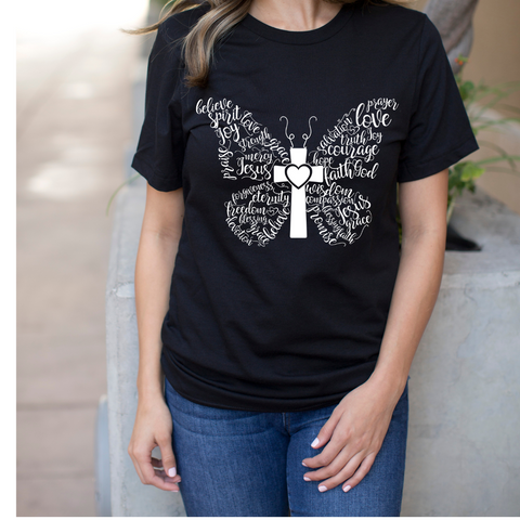 Christian Butterfly T-shirt