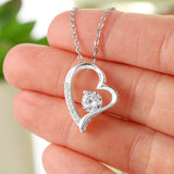 Valentines Husband to Wife Heart Necklace